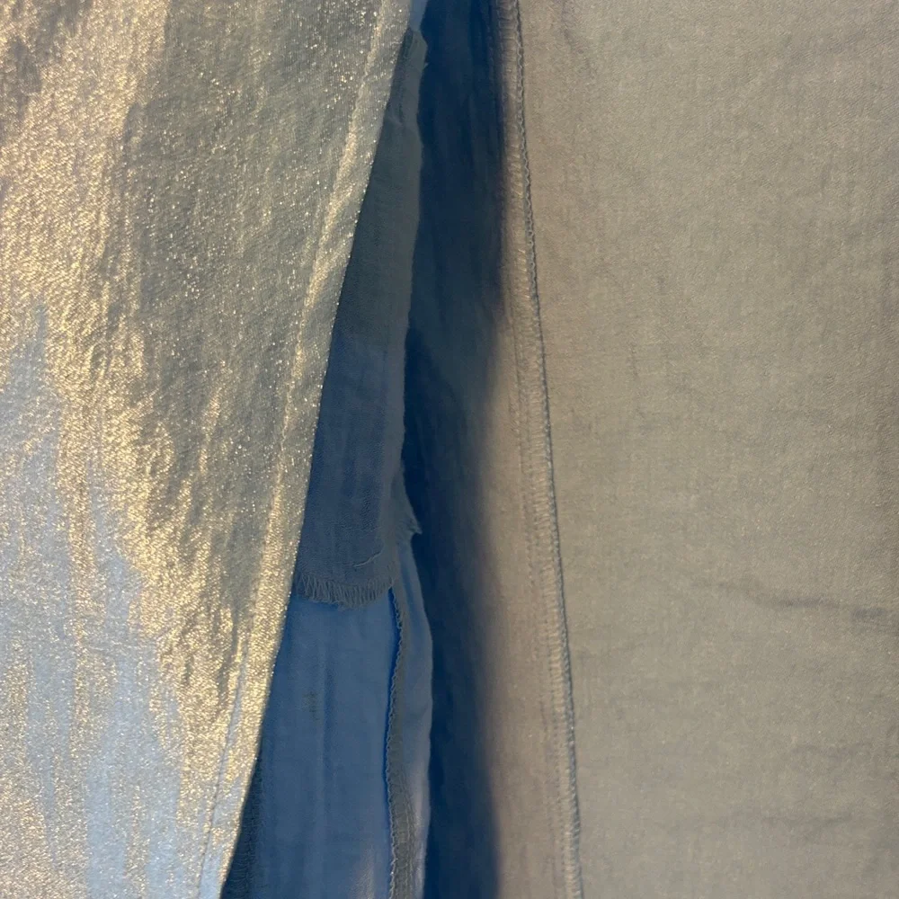 Ruby Rd. Light Blue Shimmer Button-Front Jacket - Picture 3 of 5